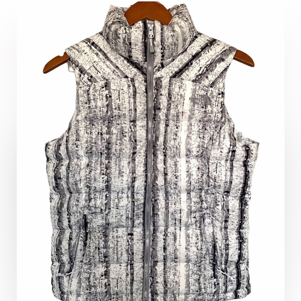 The North Face Down Nuptse 2 Women’s White Birch Print Puffer Vest